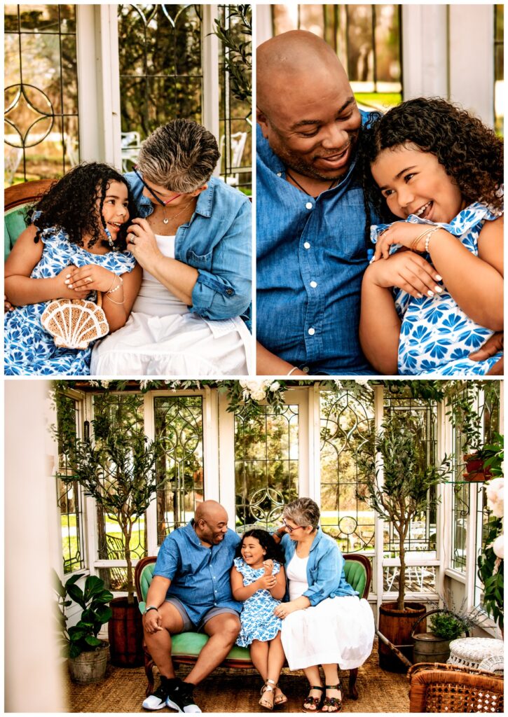 Family photographer captures genuine laughter and connection during an unforgettable family photo session.