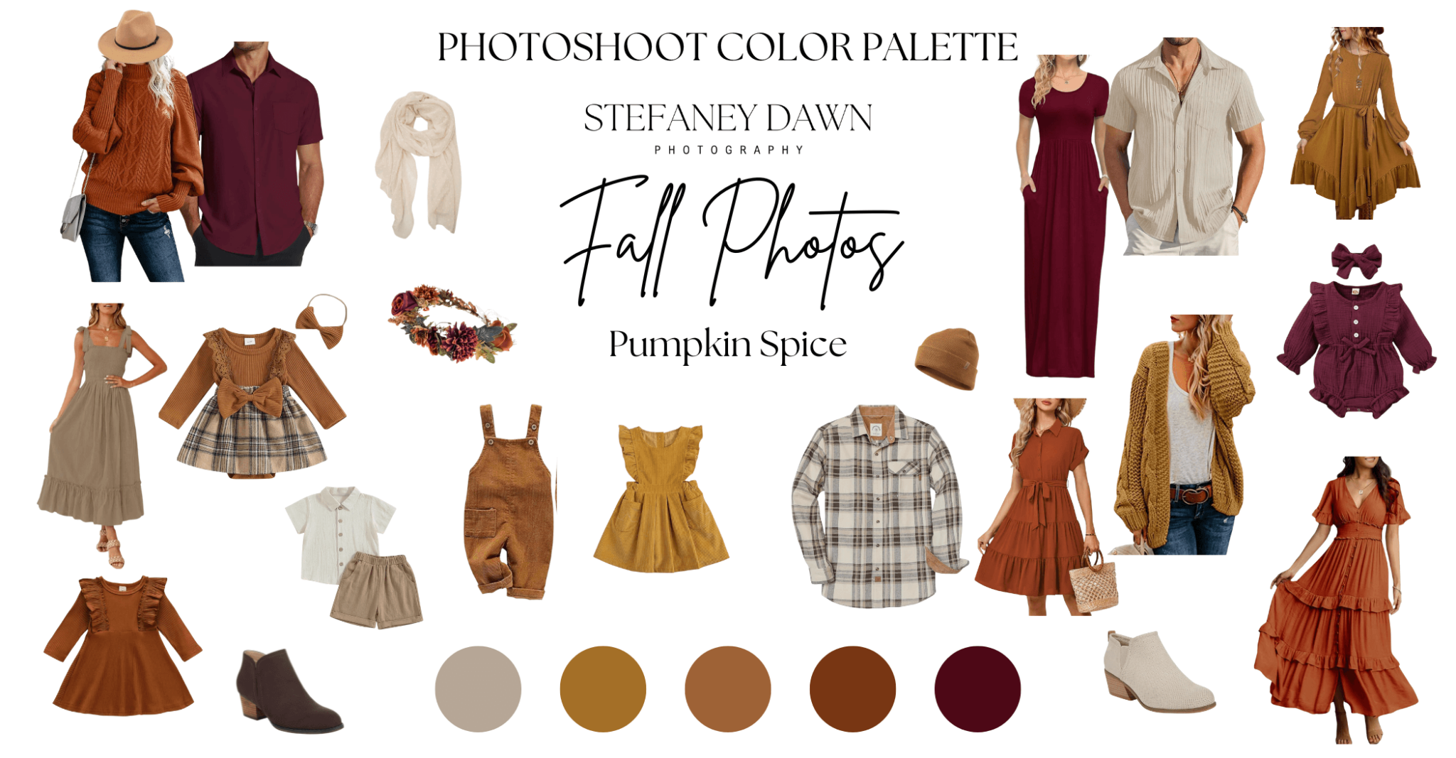 Photoshoot Fall Outfits Embrace the Cozy Pumpkin Spice Palette